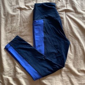 Reebok blue and pink leggings